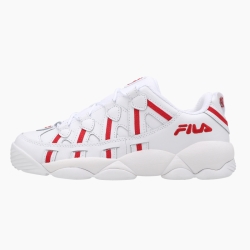 Fila Spaghetti 95 Low - Miesten Urheilujalkineet - Valkoinen/Punainen | FI-37998